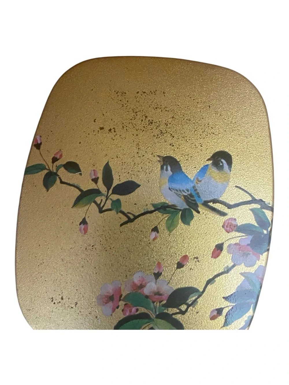 Elite Made In England Vintage Gold Cottage Core Bird Themed Gold Drink Coasters